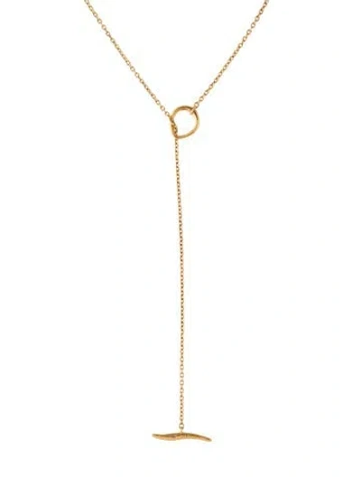 Pre-owned Monica Vinader Nura Reef Lariat Necklace, 18.75" In Multicolor