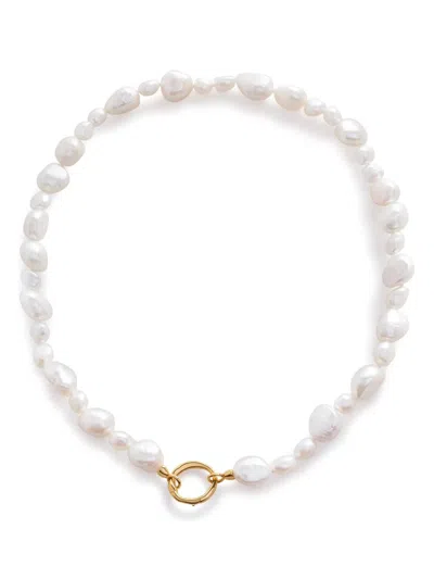 Monica Vinader Nura Reef Pearl-detailing Necklace In White