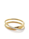 Monica Vinader Nura Wrap Ring In Gold