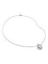 Monica Vinader Womens Nura Wrap Sterling-silver Pendant Necklac In Metallic