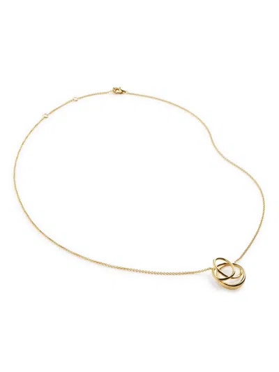 Monica Vinader Nura Wrap Necklace In Yellow Gold