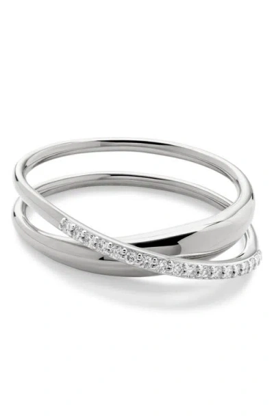Monica Vinader Nura Wrap Ring In Sterling Silver