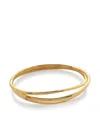 Monica Vinader Nura Wrap Bangle In Gold