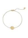 Monica Vinader M-stamp Chain Bracelet In Gold