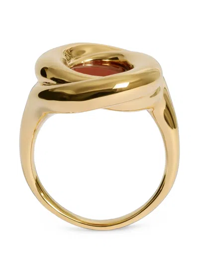 Monica Vinader Ochre Jasper Ring In Gold