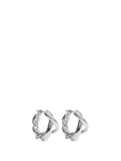 Monica Vinader Ochre Twisted Hoop Earrings In Metallic