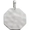 Monica Vinader Octagonal Pendant In Metallic