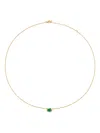 Monica Vinader Womens Green Odyssey 18ct Gold Vermeil-plated 925 Sterling Silver And Onyx Pendant Necklac In Gold