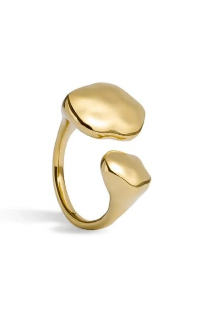 Monica Vinader Odyssey Open Ring In Gold