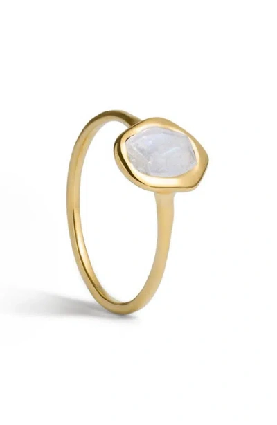 Monica Vinader Odyssey Stone Ring In Gold