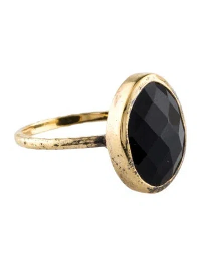 Pre-owned Monica Vinader Onyx Cocktail Ring In Multi