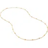 Monica Vinader Orbit Gold Vermeil-plated Necklace In 18k Gold Vermeil