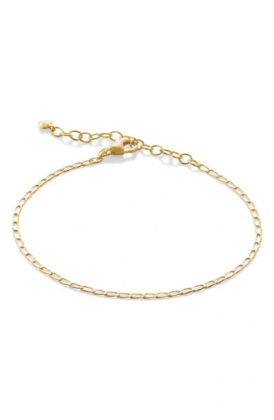 Monica Vinader Oval Link Chain Bracelet In 18ct Gold Vermeil