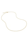Monica Vinader Oval Link Chain Necklace In Gold