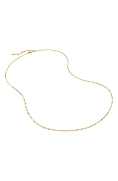 Monica Vinader Oval Link Chain Necklace In 18ct Gold Vermeil