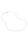 Monica Vinader Oval Link Chain Necklace In Metallic