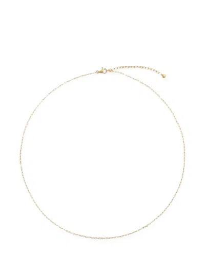 Monica Vinader Oval-link Slim-chain Necklace In Gold