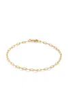 Monica Vinader Paperclip Chain Bracelet In Gold