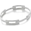Monica Vinader Link Bangle In 14kt Solid Gold/diamond