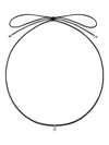 Monica Vinader Pear-cut Diamond Cord Necklace In Black