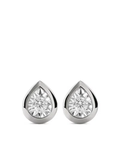MONICA VINADER PEAR DIAMOND STUD EARRINGS
