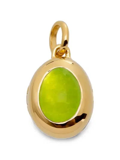 Monica Vinader Peridot Halskette Mit Quarz In Green