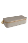 Monica Vinader Personalized Leather Jewelry Box In Gray