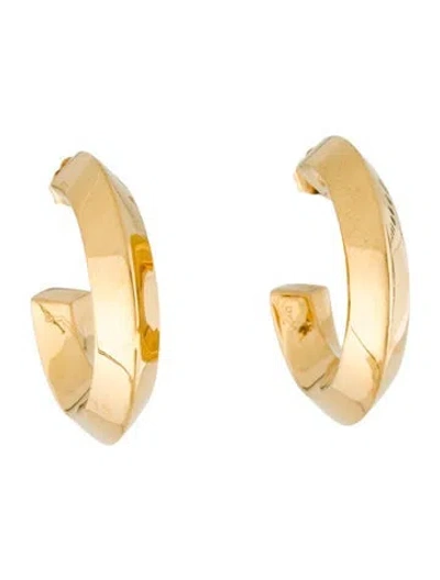 Pre-owned Monica Vinader Power Medium Hoop Earrings In Multi