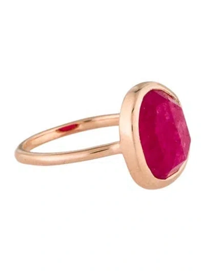 Pre-owned Monica Vinader Quartz Siren Medium Ring In Multi