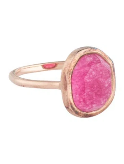Pre-owned Monica Vinader Quench Cracked Quartz Siren Medium Cocktail Ring In Multicolor