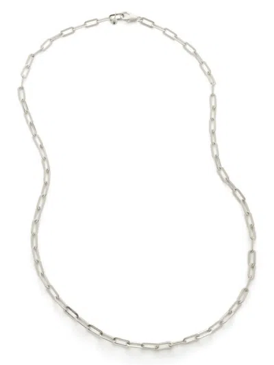 Monica Vinader Womens Silver Paperclip-chain Sterling-silver Necklace