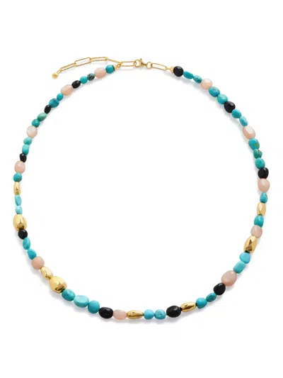 MONICA VINADER RIO BEADED TURQUOISE NECKLACE