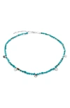 MONICA VINADER RIO TURQUOISE BEADED NECKLACE