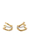 Monica Vinader Riva Huggie Earrings In Gold