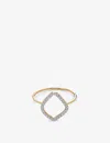 Monica Vinader Womens Yellow Gold Riva Kite Lab Grown Diamond And 14ct Solid-gold Ring In Yellow Gold