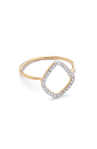 MONICA VINADER MONICA VINADER RIVA LAB CREATED DIAMOND KITE RING