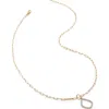 Monica Vinader Riva Lab Grown Diamond Kite Pendant Necklace In Gold