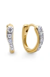 Monica Vinader Diamond-embellishment Earrings In Gold