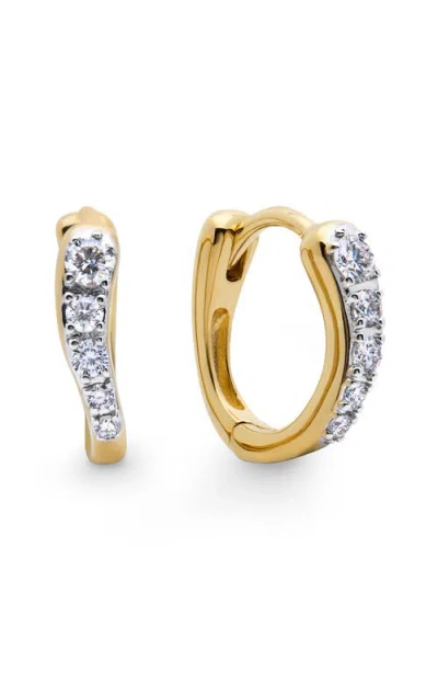 Monica Vinader Diamond-embellishment Earrings In Gold