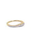 Monica Vinader Riva Pavé Lab Grown Diamond Ring In Gold