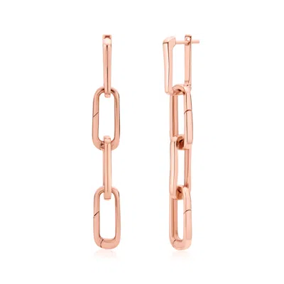 Monica Vinader Rose Gold Alta Capture Charm Cocktail Earrings In Neutral