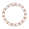 Monica Vinader Rose Gold Alta Capture Large Link Necklace Adjustable 43cm/17'