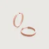 Monica Vinader Rose Gold Disco Small Hoop Earrings In Rose Gold