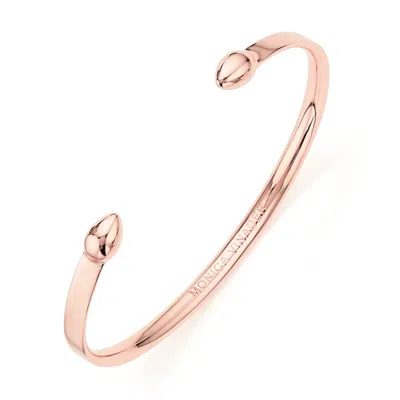 Monica Vinader Rose Gold Fiji Bud Cuff