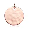Monica Vinader Ziggy 18ct Rose Gold-plated Vermeil Silver Round Pendant In Rose Gold
