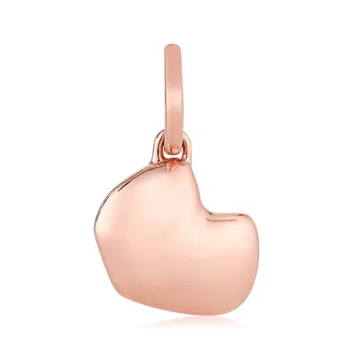 Monica Vinader Rose Gold Nura Heart Pendant Charm