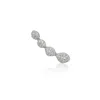 Monica Vinader Rose Gold Nura Teardrop Climber Diamond Single Earring Diamond