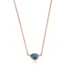 Monica Vinader 18k Rose Gold Plated Sterling Silver Siren Mini Nugget Necklace