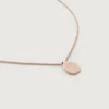 Monica Vinader Rose Gold Siren Petal Chain Necklace