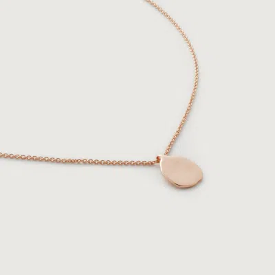 Monica Vinader Rose Gold Siren Petal Chain Necklace